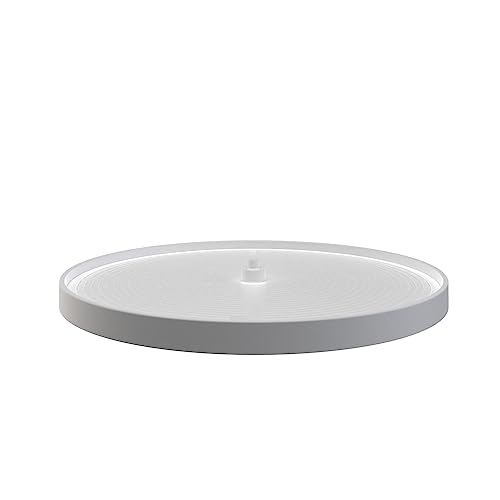 Rev-A-Shelf - LD-2061-24BM-11-1 - 24 in. White Polymer Full Circle Bottom Mount Lazy Susan Single Shelf