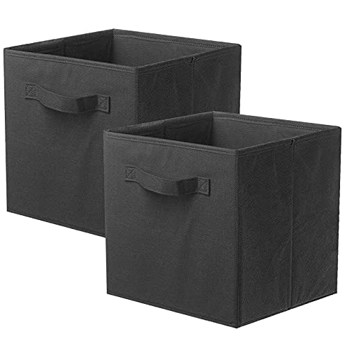 ShellKingdom Storage Bins, Foldable Fabric Storage Cubes and Cloth Storage Organizer Drawer for Closet and Toys Storage, 6 Pack (Gray)