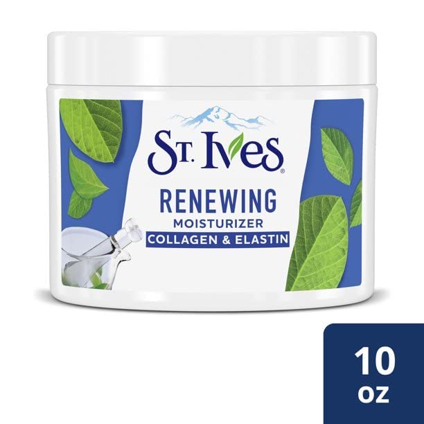 St. Ives Timeless Skin Facial Moisturizer, Collagen Elastin 10 oz, Pack of 6