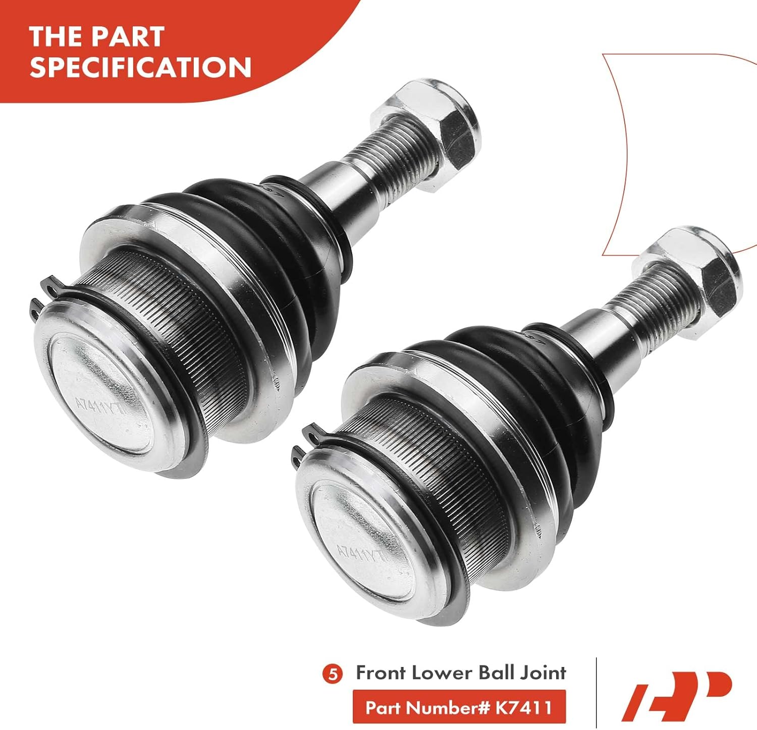 A-Premium 12Pcs Front Suspension Kit, Upper Control Arm Lower Ball Joint Inner Outer Tie Rod End Sway Bar Links Rack and Pinion Bellow, Compatible with Dodge Ram 1500 2002 2003 2004 2005, 4WD Only