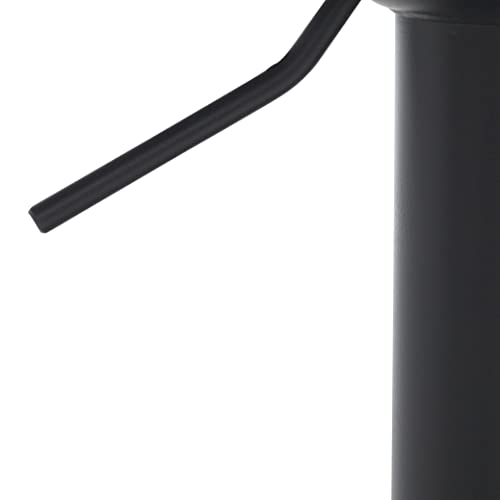 Safavieh Home Collection Rylen Cognac Brown/Black Gas Lift Adjustable Height Bar Stool