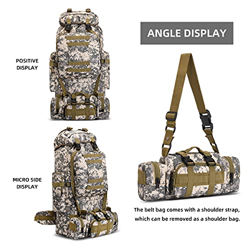 King'sGuard 100L Camping Hiking Backpack Molle Rucksack Military Camping Backpacking Daypack