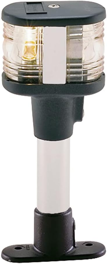 Perko 1196DP2CHR Fixed-Mount Combination Masthead/White All Round Light with Polymer Base - 12-1/8