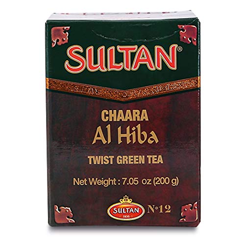 SULTAN TEA Moroccan Chaara Al Hiba Twist Loose Green Tea, Herbal Green Teas (Single Pack - 200g)