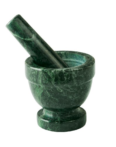Fox Run Marble Mortar and Pestle, 3 x 3 Inches, White