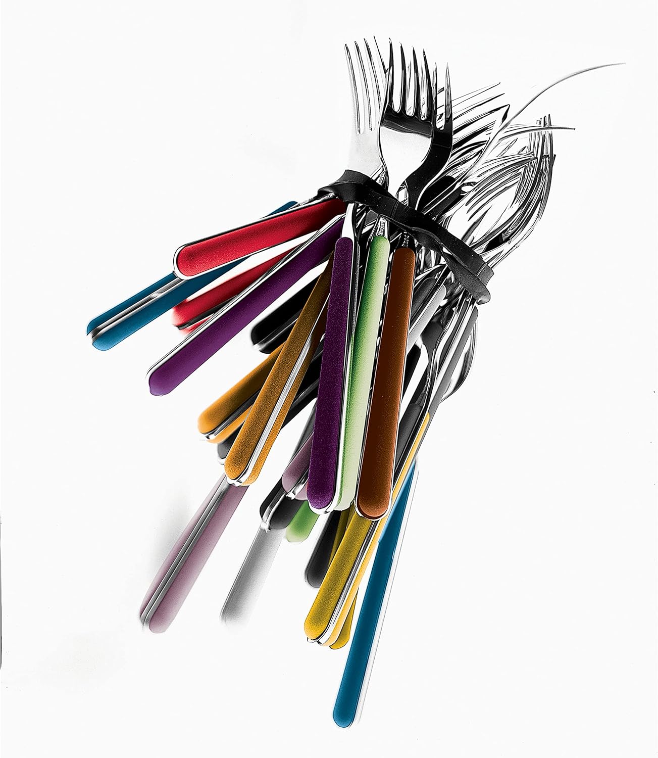 Mepra 10H722005 Fantasia Flatware Set [5 Piece Set] Lilac, Dishwasher Safe Cutlery