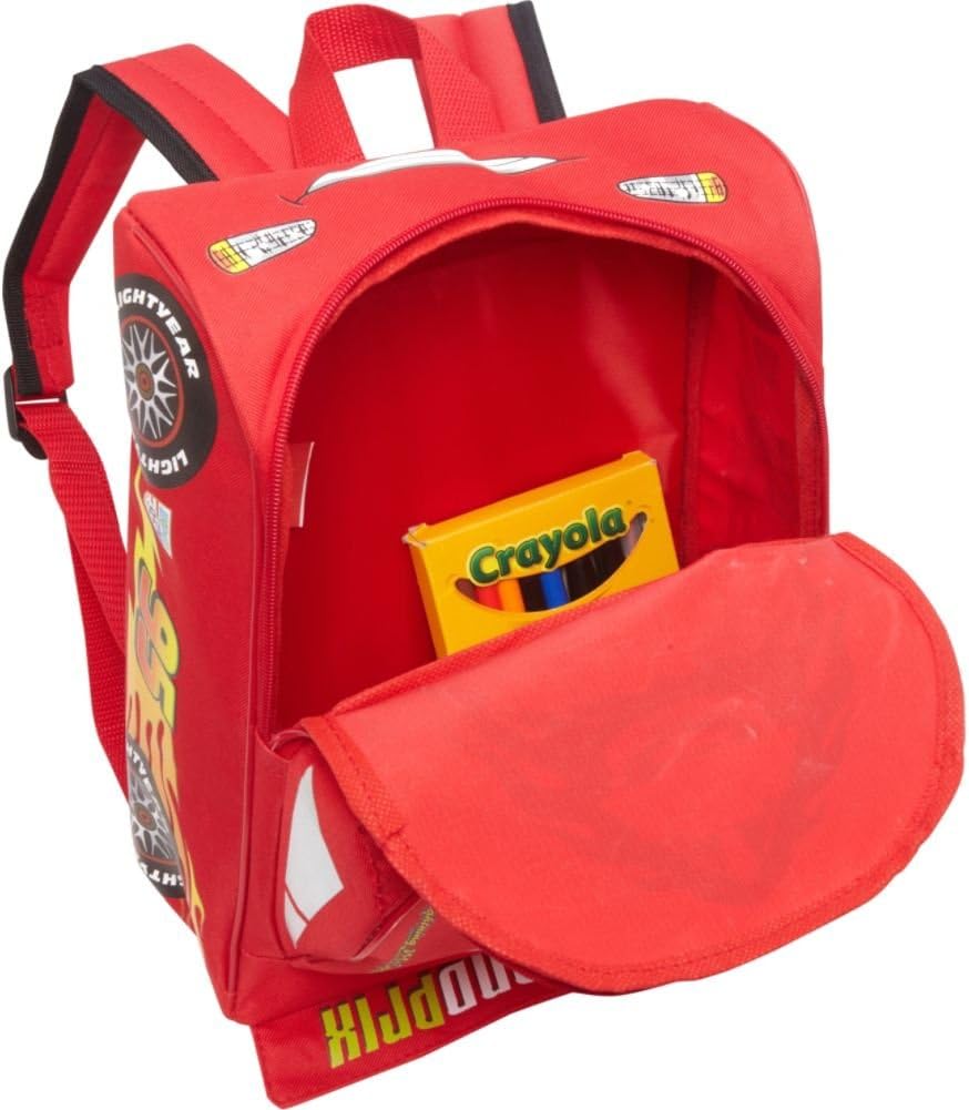 Disney Little Boys' Cars 12 Inch Backpack, Multi, One Size