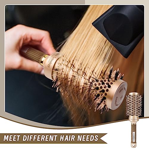 Round hair brush Ceramic ion hair brush Professional salon and home hair blow styling Lightweight round hair brush, non-electric(32mm)
