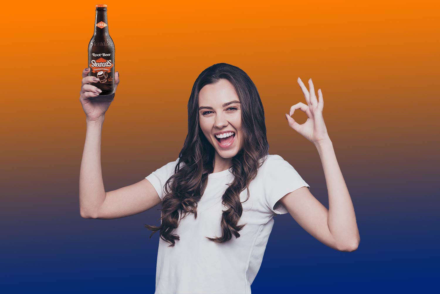 Stewart's Root Beer, 12 fl oz (24 Glass Bottles)