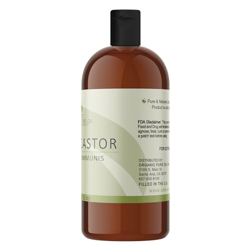 Jamaican Black Castor Oil - 32 OZ 100% Pure, Organic, Cold Pressed, Filtered Hexane & Chemical Free, PBA-Free Plastic Premium Therapeutic Grade A Caster - Hair Growth, Body, Skin - Brows, Lashes