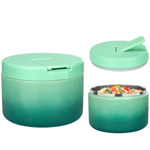 12oz Kids Soup Thermo for Hot Food Insulated Vacuum Food Jar with Buckle Lid, Stainless Steel Wide Mouth Leak Proof Lunch Container for School Travel-JBPink