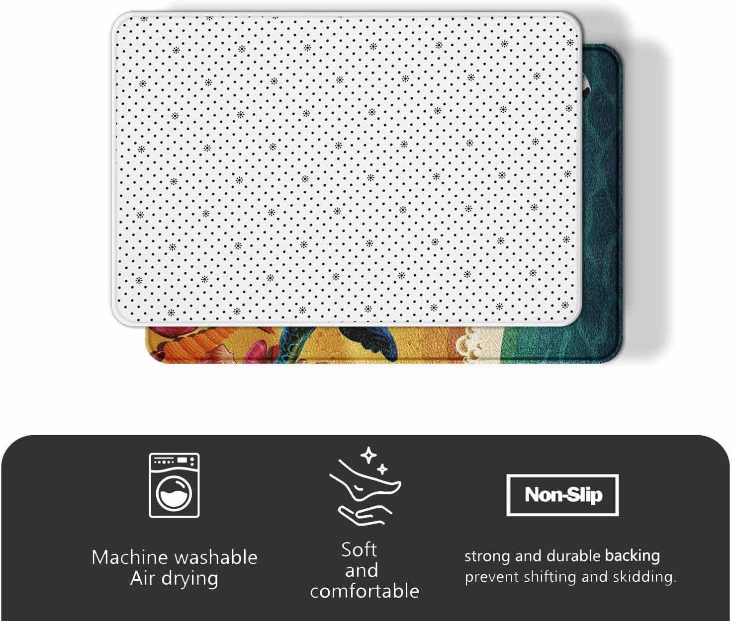 Duck Welcome Mats Funny Duck Lover Gift New Home Essential Decoration Doormat Entrance Way Non-Slip Door Mats Front IndoorOutdoor Living Room Kitchen Bedroom Area Rugs, 30 x 18 Inch