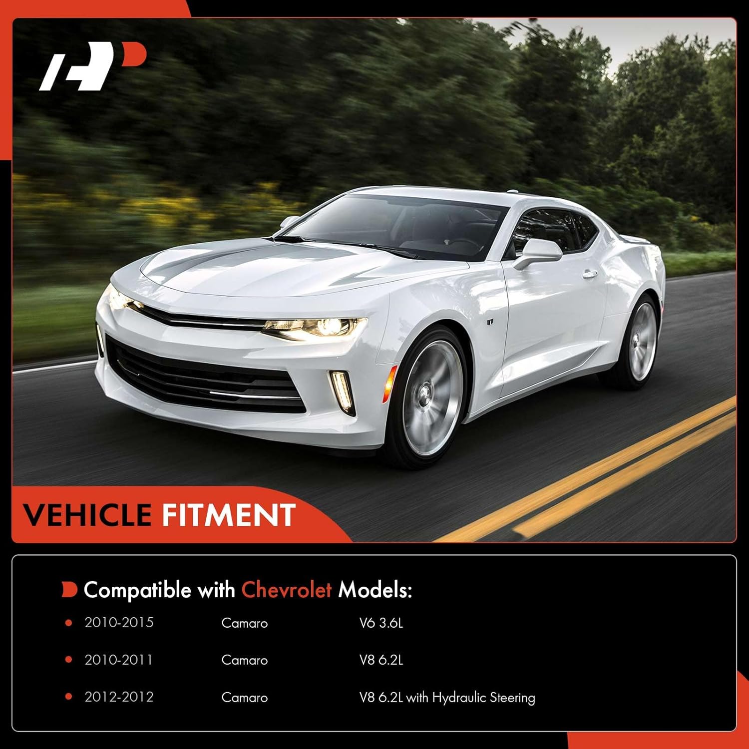 A-Premium 10Pcs Front Suspension Kit, Lower Control Arm Sway Bar Links Inner Outer Tie Rod Ends, Compatible with Chevrolet Camaro 2010 2011 2012 2013 2014 2015