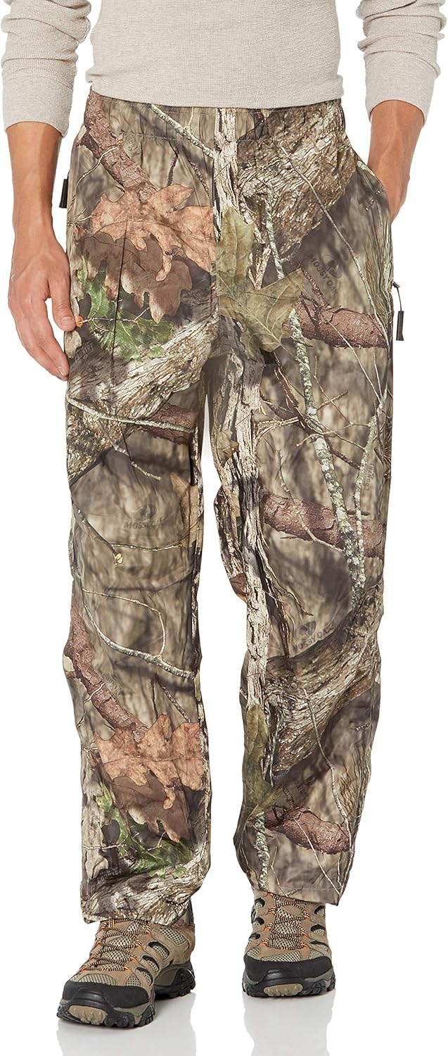NOMAD Men's CYA Packable Breathable & Wind Resistant Performance Rain Pant, Mossy Oak Break-Up Country, Small