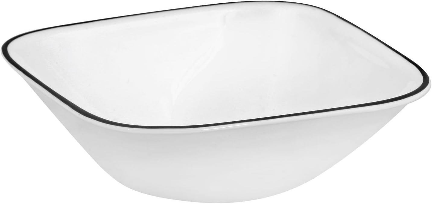 Corelle Square Timber Shadows 22 Ounce Soup / Cereal Bowl (Set of 4)