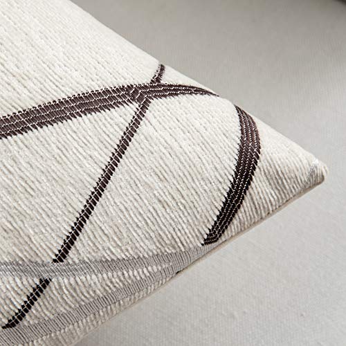 MIULEE Pack of 2 Decorative Throw Pillow Covers Woven Textured Chenille Cozy Modern Concise Soft Blue Square Cushion Shams for Bedroom Sofa Car 16 x 16 Inch