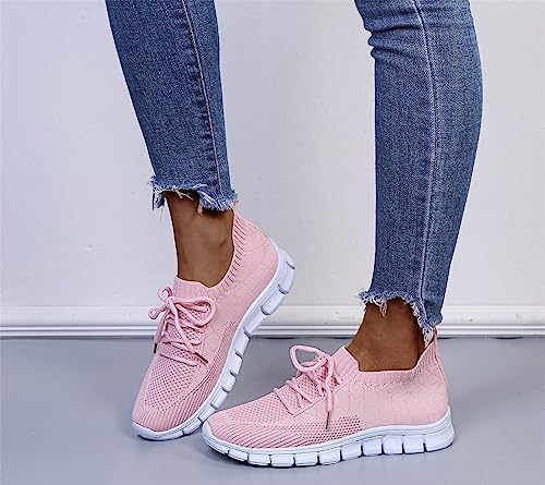 Womens Tennis Shoes Walking Slip On Memory Foam Lightweight Casual Sneakers Gym Comfortable Mesh Running Shoes