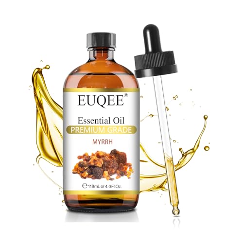 Frankincense Essential Oil 118ml Large Bottle Pure Frankincense Oil with Glass Dropper Greatect for Aromatherapy, Diffuser, Sopa Making - 4 Fl.Oz