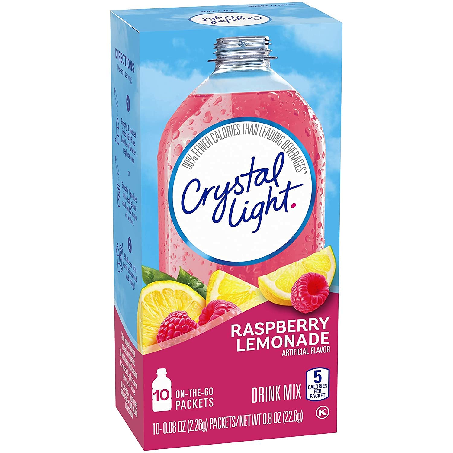 Crystal Light 4 Favorite Flavors Sugar-Free On-The-Go Drink Mix Variety Pack, 10 Count Each (Pack of 4