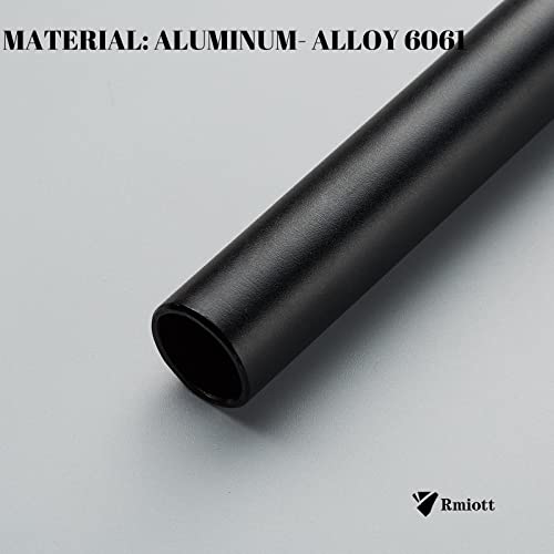 1inch/25.4mm Straight Bike Handlebars Rise(30mm 50mm 70mm 90mm) MTB Handlebar-Fits 25.4mm Stems -Aluminum Alloy Mountain Bike Bicycle 640 mm Length -Flat - Black