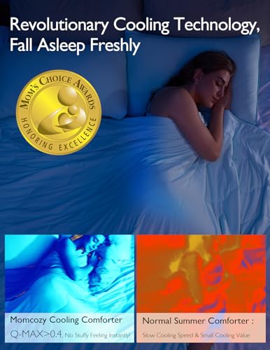 Momcozy Life CoolMurm Cooling Comforter for Hot Sleepers, King/Cali King 106