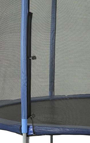 Upper Bounce Round Trampoline Safety Net-Round Trampoline using Variant Straight Poles-Breathable Weather-Resistant Trampoline Net Replacement-Installs Outside of Frame