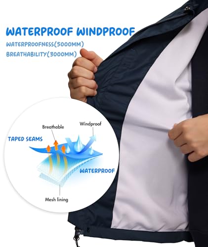 Kid Rain Gear Waterproof Rain Suit Boys Girls Rain Jacket and Pants