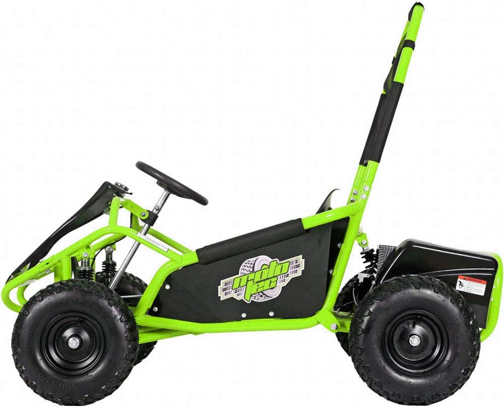 MotoTec Mud Monster Kids Electric 48v 1000w Go Kart Full Suspension Green