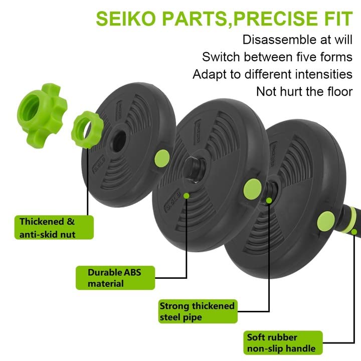 4-in-1 Adjustable Dumbbells Set Barbell Kettlebells Push-Up-Stand 50 Pounds For Home Gym Fitness Exercises