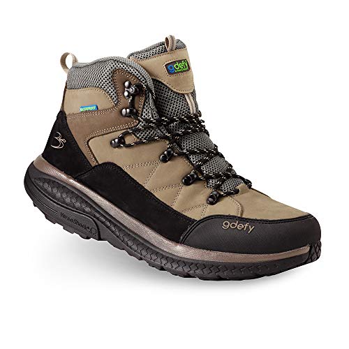 Gravity Defyer Men's G-Defy Sierra - Best Waterproof Hiking Boots Foot Pain, Knee Pain, Back Pain Shoes
