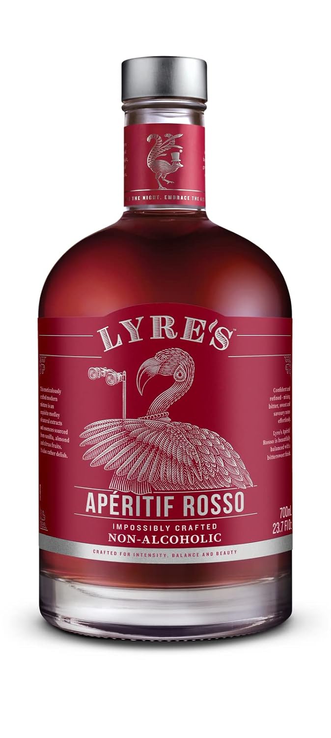 Lyre's Aperitif Rosso Non-Alcoholic Spirit - Sweet Vermouth Style | Gold Medal Winner | 23.7 Fl Oz