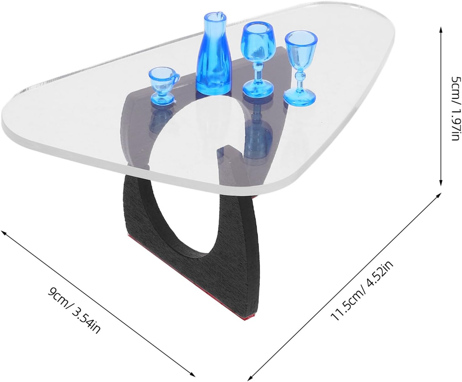 TOYANDONA Miniature Dollhouse Furniture and Accessories 1:12 Scale Miniature Coffee Table with Chair Modern Minimalist Decorative Table Chair Cup Model Set