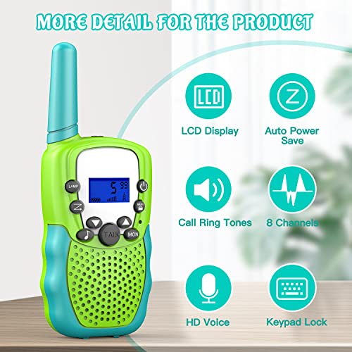 Selieve Toys for 3-12 Year Old Boys Girls, Easter Basket Stuffers, Walkie Talkies for Kids 22 Channels 2 Way Radio Toy with Backlit LCD Flashlight, 3 Miles Range for Outside, Camping, Hiking