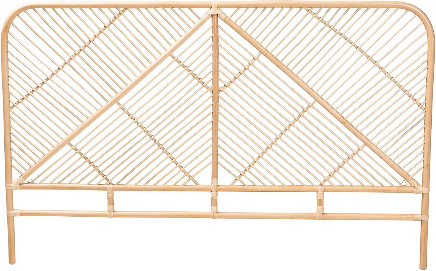 Baxton Studio Walid Natural Rattan Headboard, Queen