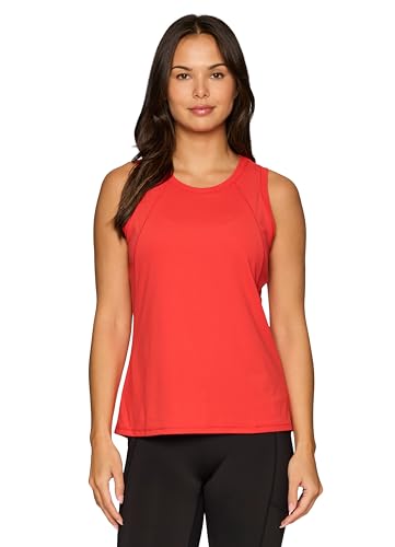 RBX Active Women's Workout Tank Top, Buttery Soft Ribbed Panel Fashion Novelty Tank for Casual Wear, Workouts, Yoga