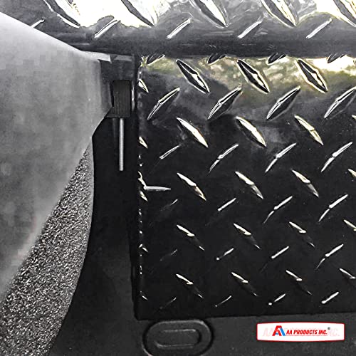 AA-Racks P-AC-07 Pickup Truck Tool Box Tie Downs Aluminum J Hook Crossover 2 Pack, Black