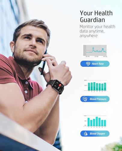 Smart Watches for Men Women with Bluetooth Call, Activity Fitness Tracker 1.96