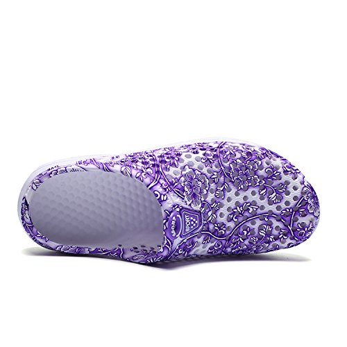 Womens Summer Breathable Mesh Slippers Lightweight Mesh Clog Quick Drying Garden Shoes Footwear Anti-Slip Shoes