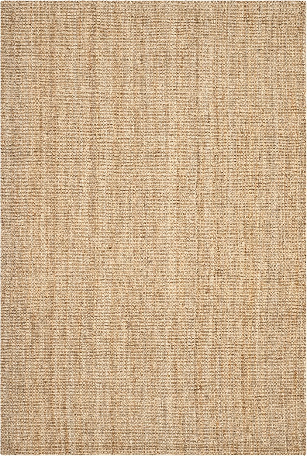 SAFAVIEH Natural Fiber Collection Area Rug - 5' x 8', Natural, Handmade Farmhouse Jute, Ideal for High Traffic Areas in Living Room, Bedroom (NF747A)