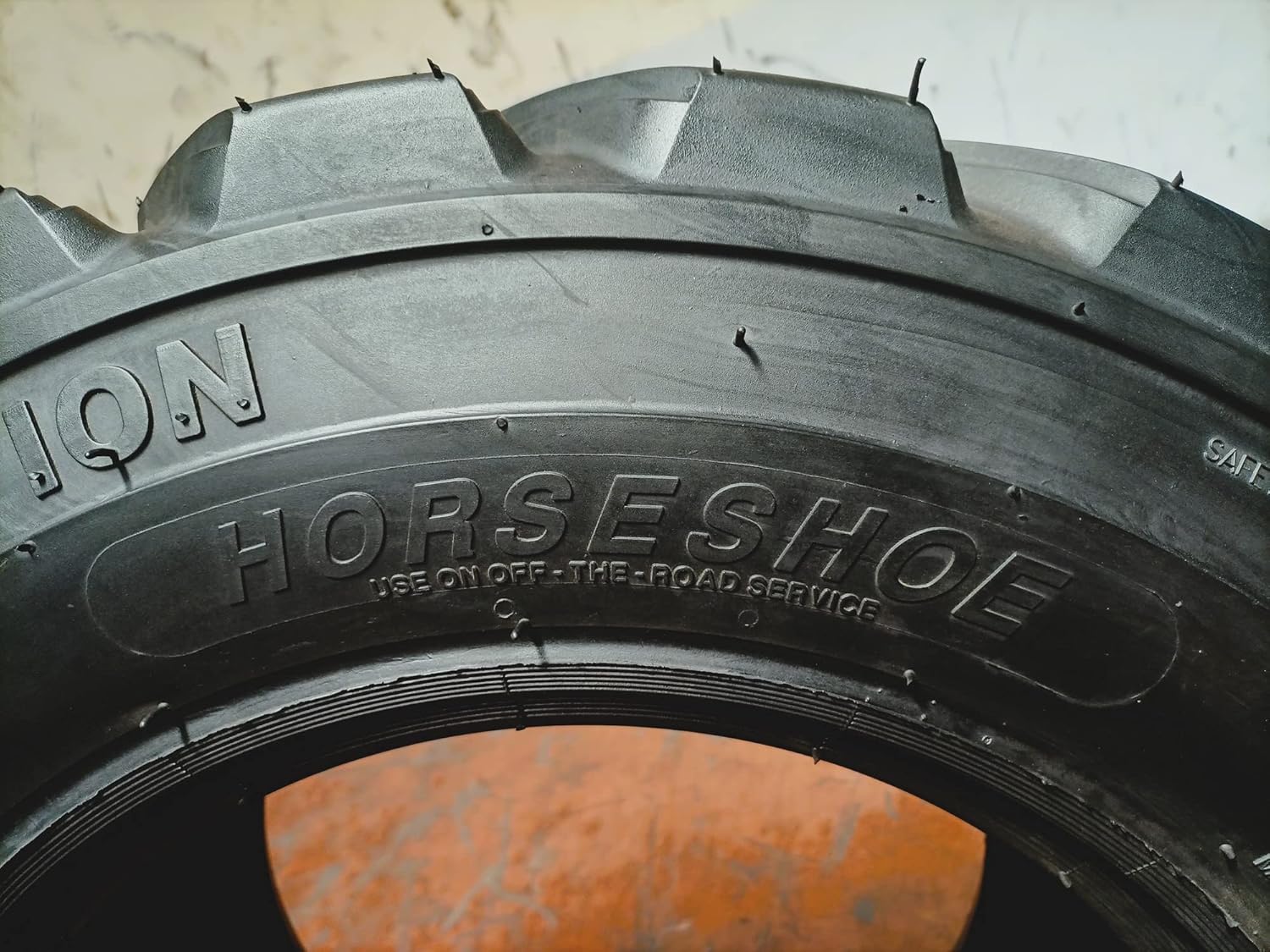 4 HORSESHOE 12-16.5 14PLY R-4 Skid Steer Tubeless Tires w/Extra Thick Rim-Guard Wall Super Heavy Duty H Load 12x16.5 305/70-16.5 NHS 12165 T168 SKS8 L2/G2
