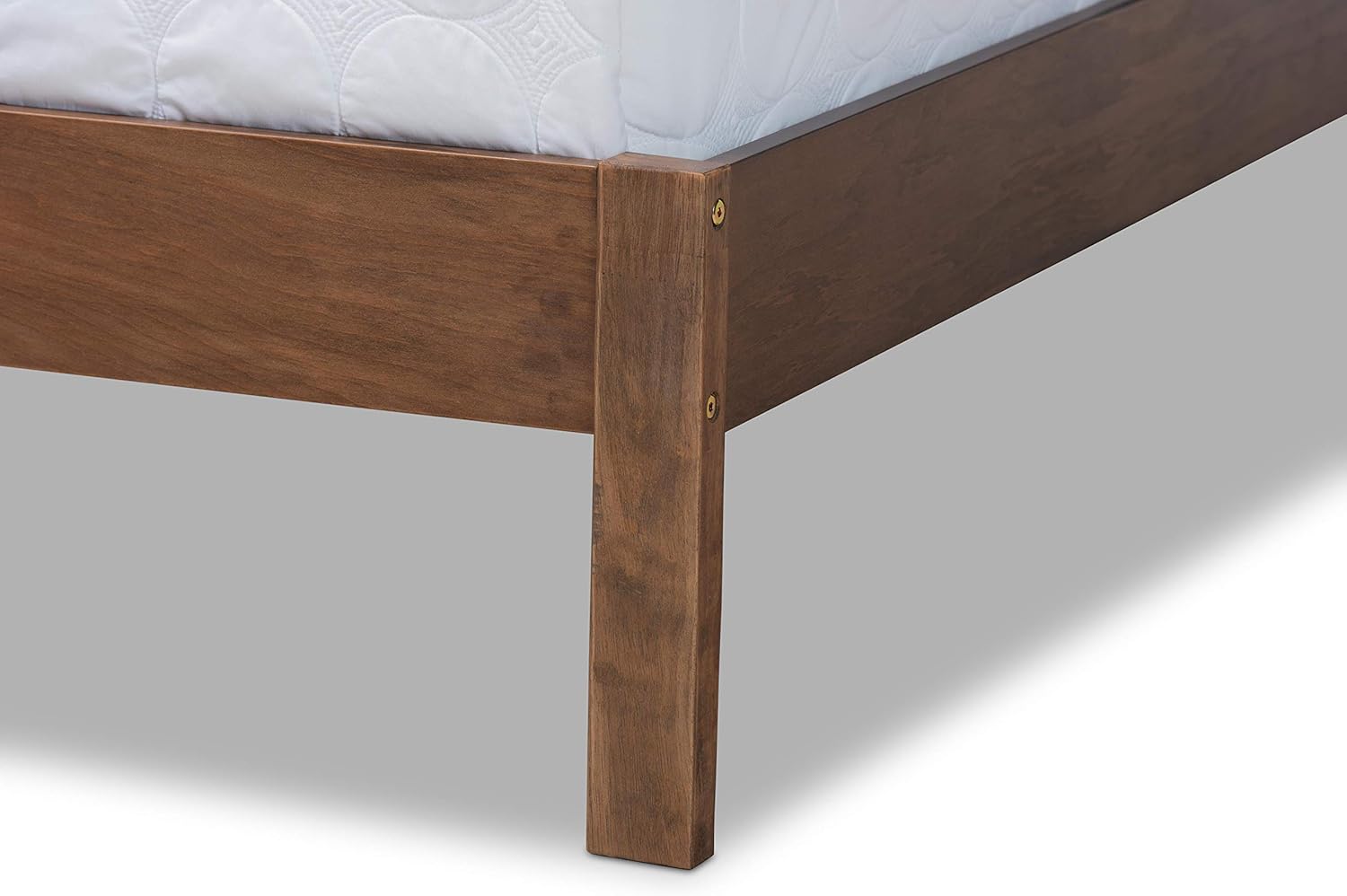 Baxton Studio Beds (Box Spring Required), Queen, Walnut