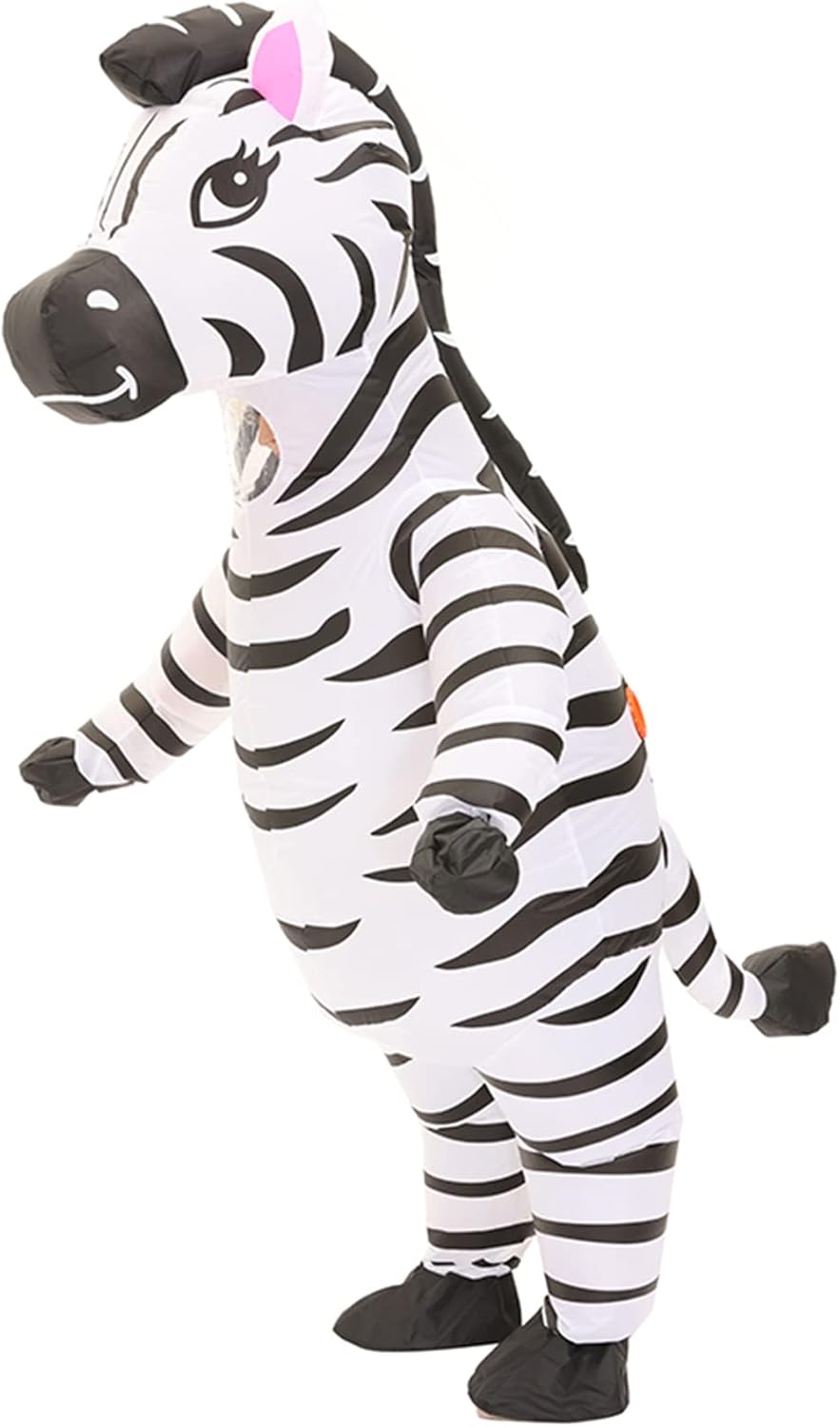 Inflatable Costume Zebra Costume Funny Blow up Animal Costume Cosplay Party Christmas Halloween Costume Festival Costume Jumpsuit