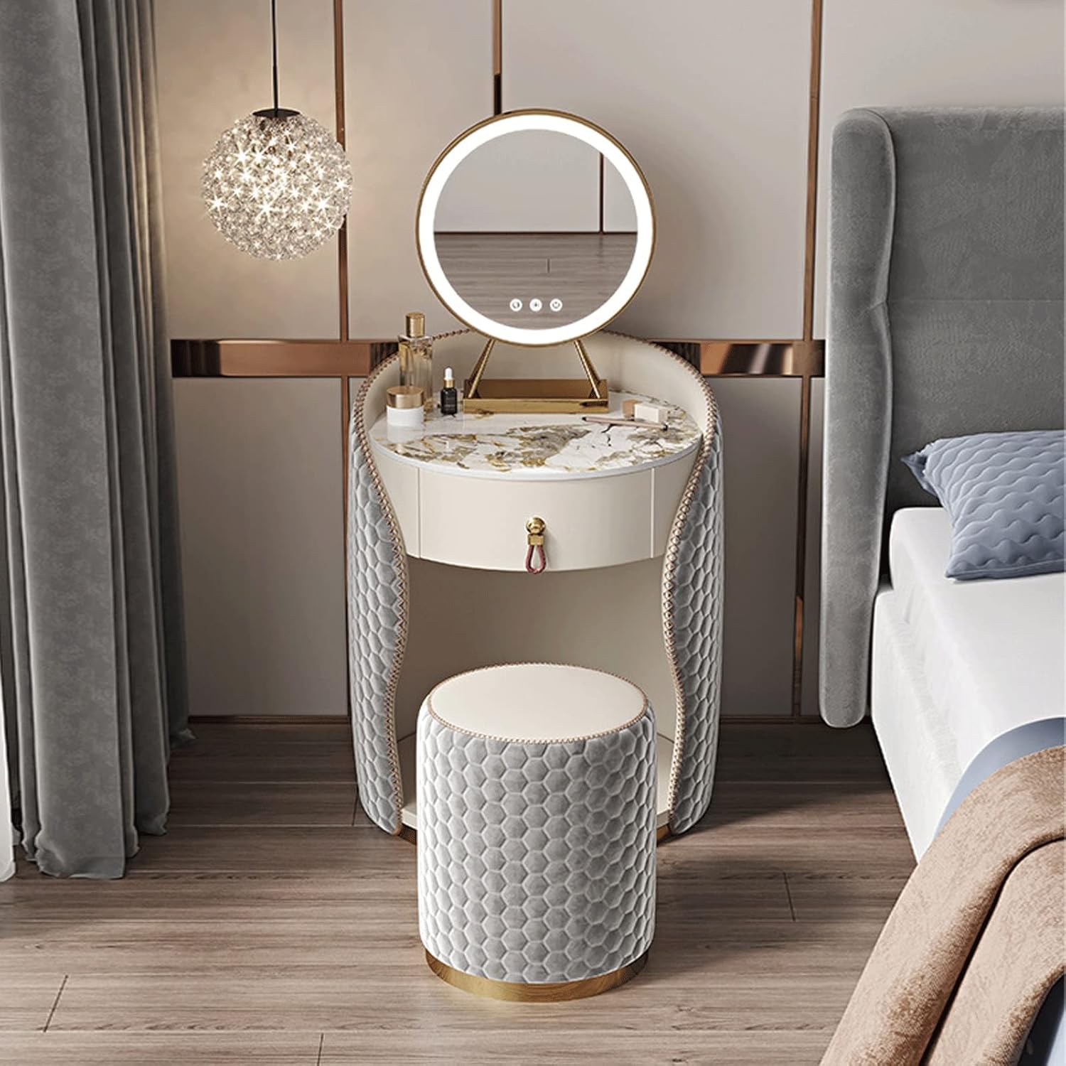 Vanity Benches Dressing Table Bedside Table One Simple Small Light Luxury Mini Princess Style Makeup Table