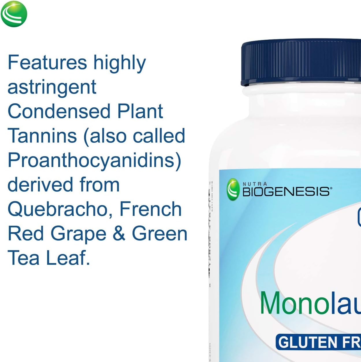 Nutra BioGenesis - Monolaurin - Vegan, Gluten Free, Non-GMO - 120 Capsules