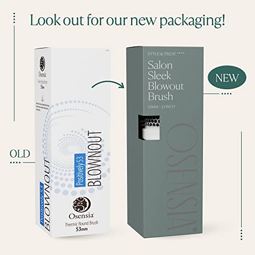 Round Brush for Blow Drying - Extra Large Ceramic Ion Thermal Barrel Brush for Precise Styling and Maximum Volume - Lightweight Round Hair Brush for Smooth, Manageable Hair (2.5 Inch) (Not Electrical)