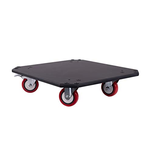 Sound Town 14U PA DJ Rack/Road Case with 11U Slant Mixer Top, 20’’ Rackable Depth and Casters, 14-Space ATA Case, Pro Tour Grade (STMR-14UW)