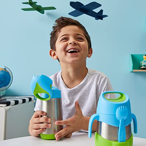 b.box 16.9 oz Insulated Water Bottle: Keeps Drinks Cold up to 15 Hours, Warm up to 8 Hours. Triple Wall Stainless Steel Kids Water Bottle. Dishwasher Safe (Blue Slate, 16.9 oz)