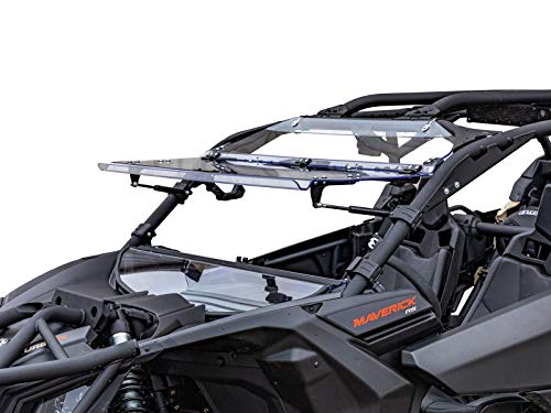 SuperATV.com Scratch Resistant Flip Windshield for Can-Am Maverick X3 (See Fitment) | 1/4