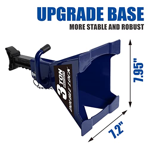 TCE 6 Ton (12,000 LBs) Capacity Double Locking Steel Jack Stands, 2 Pack, Blue, AT46002AU