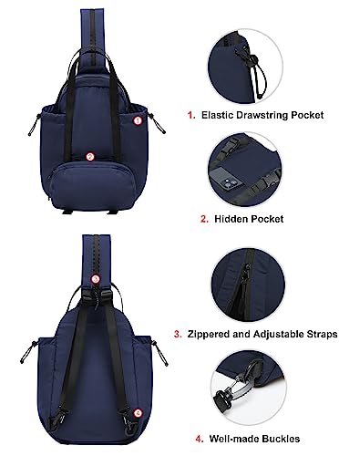 THE GYM PEOPLE Lightweight Mini Backpacks Womens Waterproof Travel Daypack Small Cute Crossbody Sling Bags